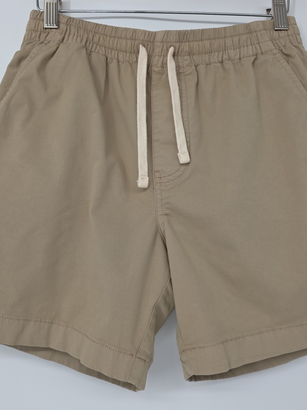 Women's Vintage J. Crew Casual Drawstring Shorts in Khaki